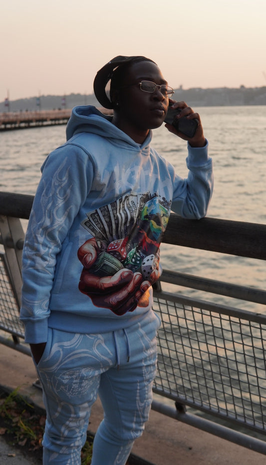 BLUE "MAKE IT OUT" SWEATSUIT